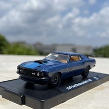 Diecast Model Car 164 - 1970 Mustang Mach 1 Blue Metal Alloy Muscle Diecast Model Car 164 - 1970 Mustang Mach 1 Blue Metal Alloy Muscle