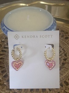 Orecchi Goccia Kendra Scott Elle In Oro Rosa Con Pietra Illusion Azalea – Nuovi Senza Etichette