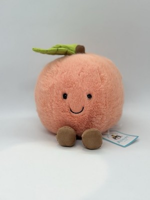 Jellycat Official Authentic Food Series Amuseables Peach Plush