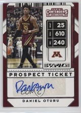 2020 Contenders Draft Picks Sticker Prospect Ticket Daniel Oturu #81 Auto 0sz7