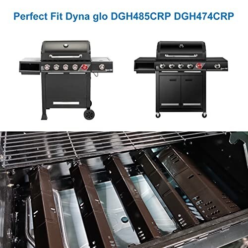 SafBbcue Grillroste Für Dyna Glo DGH485CRP – Gusseisen, 41,9 Cm – Ersatzrost Inkl. Sear Rost