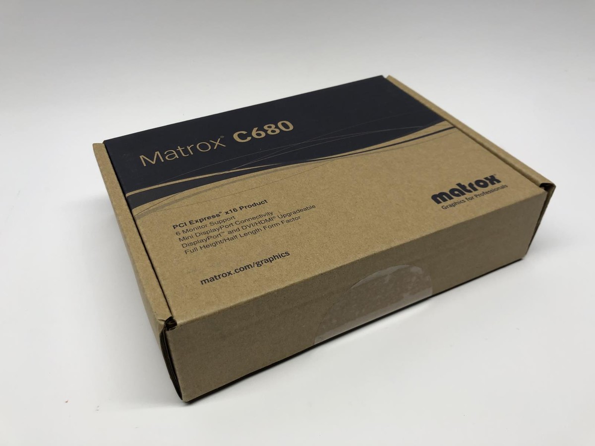 Matrox C680-E4GBF 6-Port mDP PCIe x16 4GB GDDR5 Graphics Card NEW