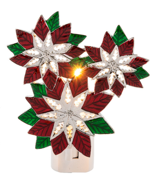 Ganz  Poinsettia Night light Gift Box