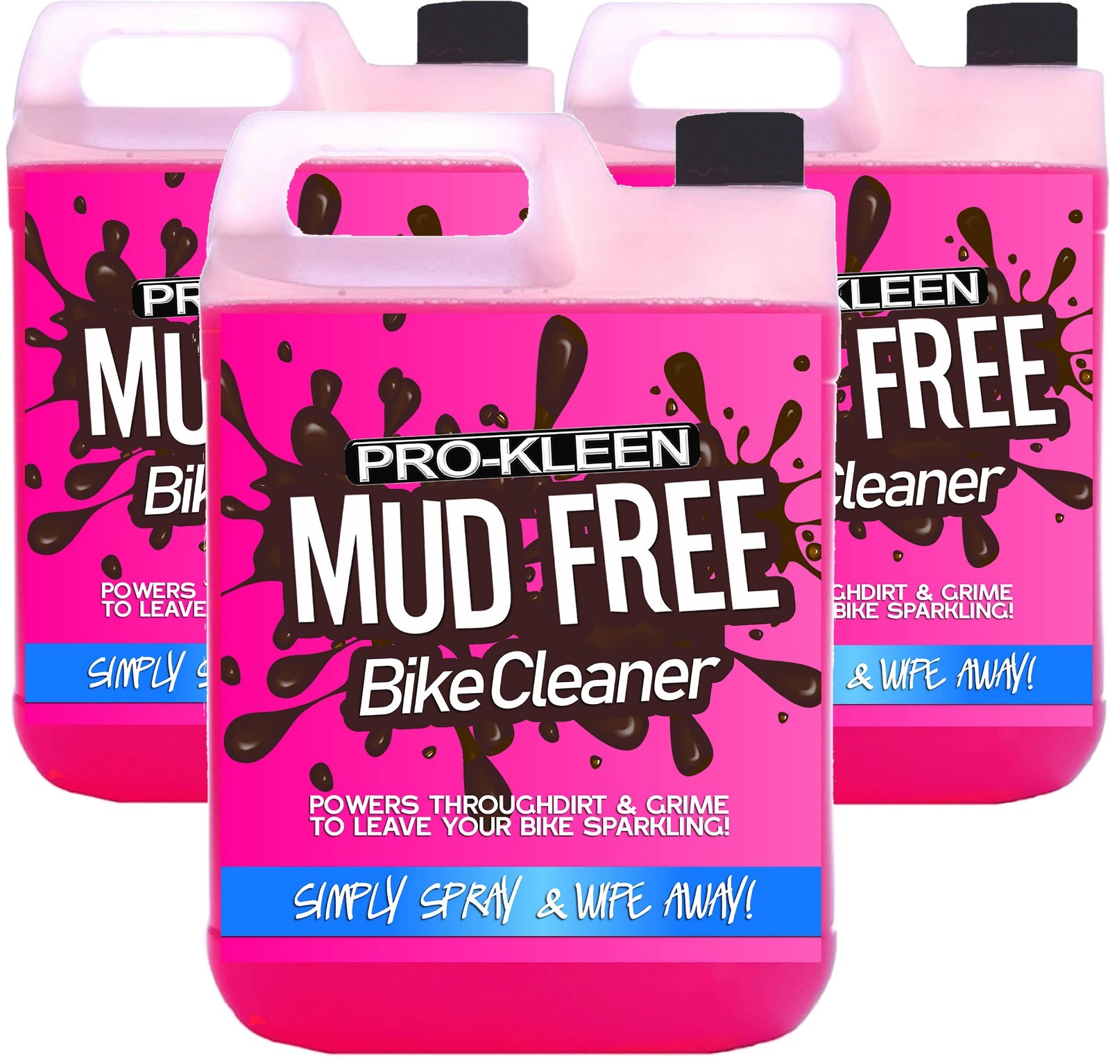 ProKleen Mud Free Bike Dirt Cleaner Motorbike Motorcycle Road Bicycle Spray 15L
