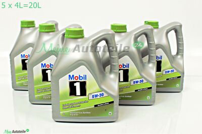 20L Mobil 1  ESP 5W 30 MOTORÖL ESP Formula Nachfolger 5 x 4L