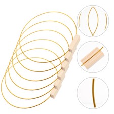 6 Set Dream Catcher Decoration Floral Metal Hoop Frame Table Centerpiece Wreath