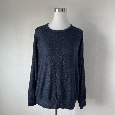 Buffalo David Bitton Womens Sweater S Long Sleeve Heathered Blue NWOT