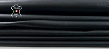 BLACK  Pack 3 skins different tones Thin Lamb Leather 3 skins 15sqf 0.4mm #C5073