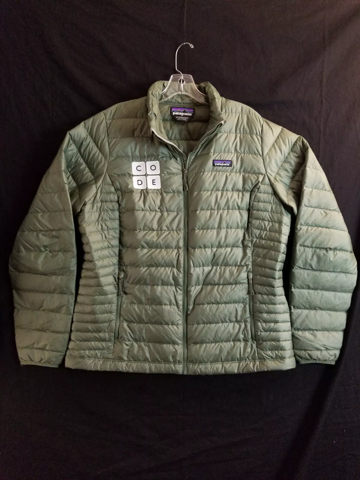 patagonia down sweater puffer embroidered jacket