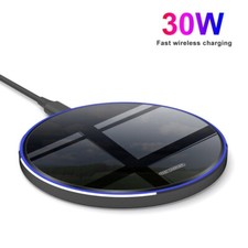 30W Mirror Wireless Charger Charging Pad For Apple iPhone 16 15 14 13 12 11 XS 8