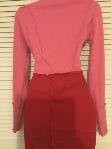 MISSGUIDED Pink/Red Cut Out Stretch Dress Size 12 (12/14) - Picture 8 of 12