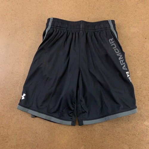 Under Armour Boys Small Loose Fit Black UA Stunt 3.0 Athletic Shorts NWT *Flaw - Picture 1 of 5