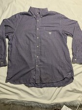 Chaps Men’s Shirt Xl multicolored blue red Purple Button Up Dress Up Shirt