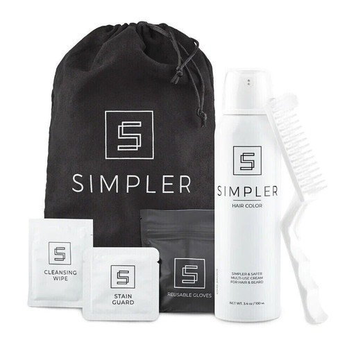 SIMPLER HAIR COLOR KIT BROWN BLACK For Hair & Beard eBay