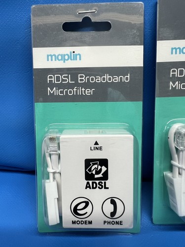 ADSL microfilter Broadband Micro Filter Lead BT Inline RJ11 Phone Splitter/Cable - Afbeelding 4 van 4