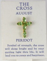 6030265 August Peridot Cz Birthstone Cross Lapel Pin Christian Tie Tack Brooch on sale 6030265 August Peridot Cz Birthstone Cross Lapel Pin Christian Tie Tack Brooch on sale