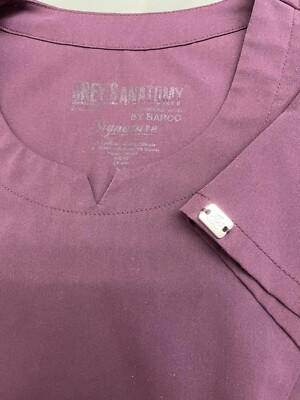 Greys Anatomy ABC Signature Scrubs, Plum S sm pants XS Good 