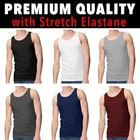Mens Vests Tank Top Training Gym Tops Coloured Stretch Cotton Elastane S-XL