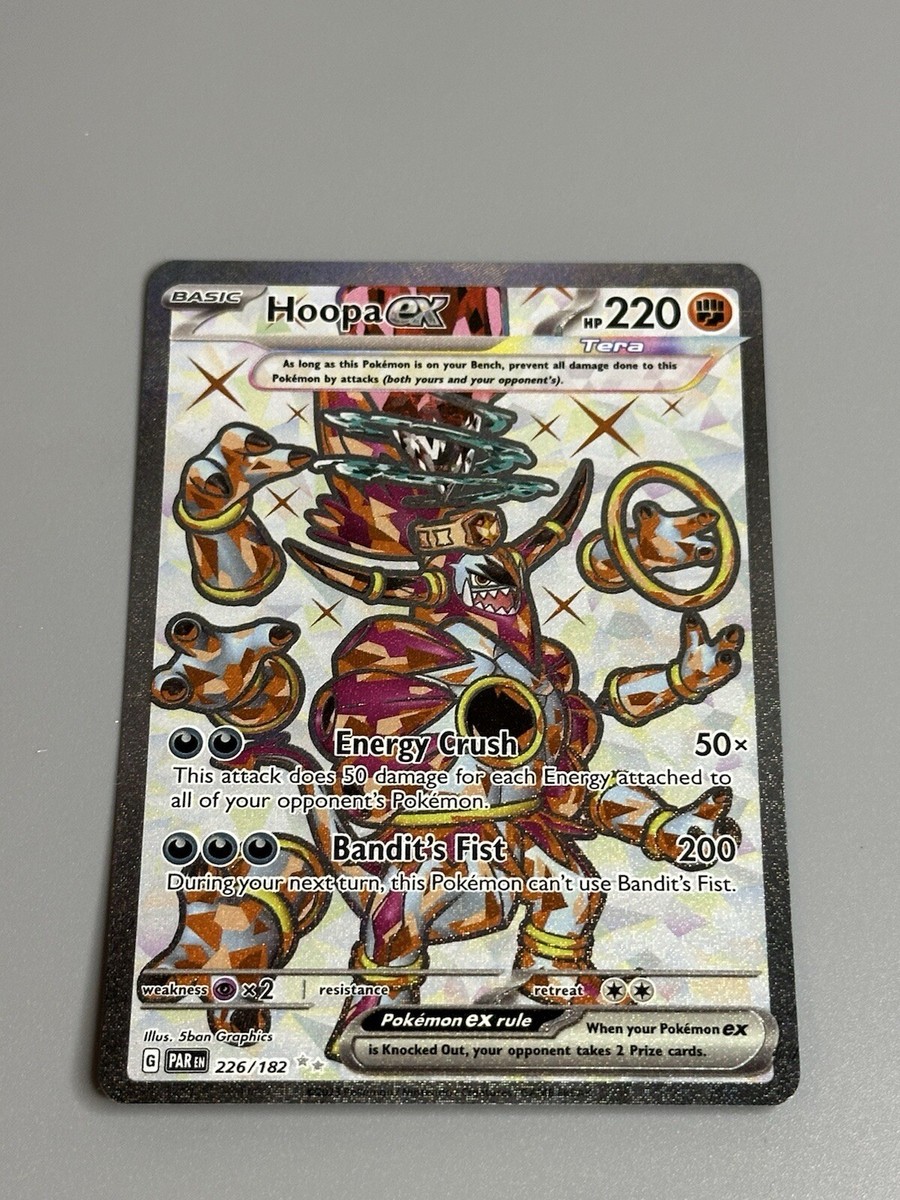 Hoopa ex Pokemon TCG Paradox Rift Illustration Secret Rare Full