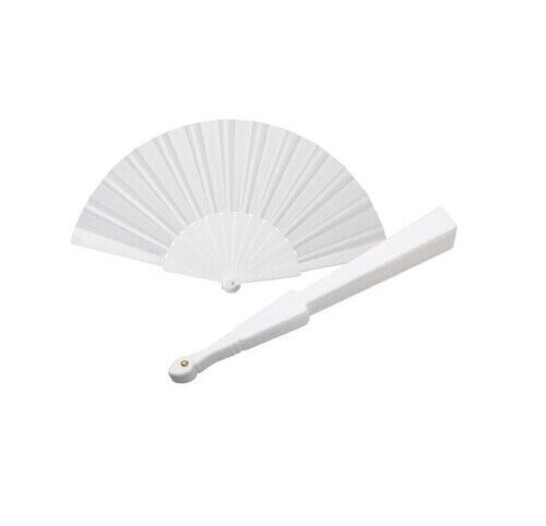 12X VENTAGLI VENTAGLIO BIANCHI PER MATRIMONIO WEDDING SPOSA - Foto 9