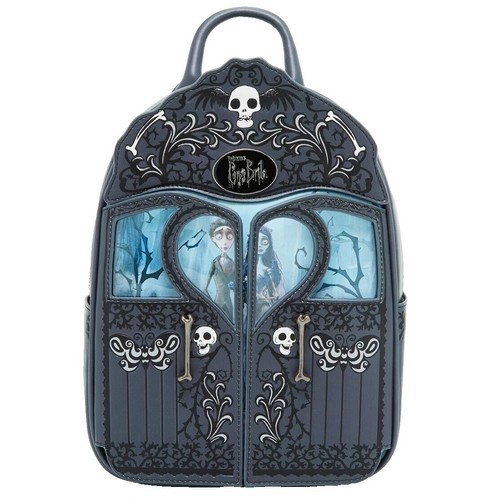 beetlejuice stripe never trust the living mini backpack Beetlejuice Hot Topic Stripe “Never Trust The Living” Mini Backpack