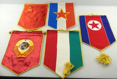 T0010 Original Old Pennant 5 Pieces Warsaw Packt GDR
