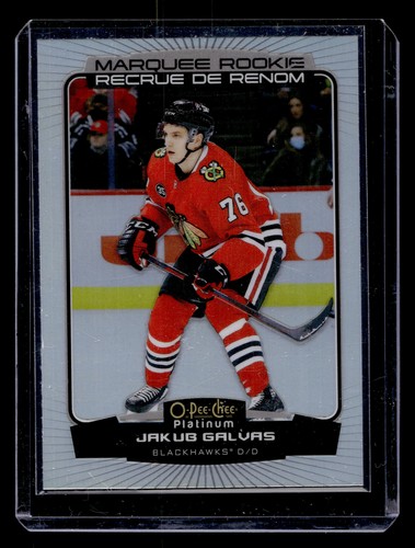 2022-23 O-Pee-Chee Platinum #253 Jakub Galvas Marquee Rookies Blackhawks