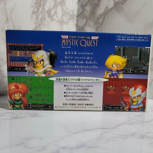 Super Famicom SFC FINAL FANTASY MYSTIC QUEST Nintendo Japan Action Battle Game - Picture 2 of 7