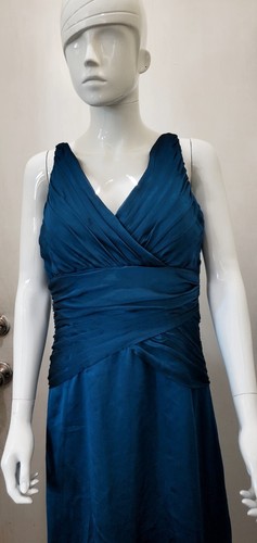 Belsoie Sleeveless spaghetti Formal Gown Long Blue Dress Size 14 - Picture 19 of 24