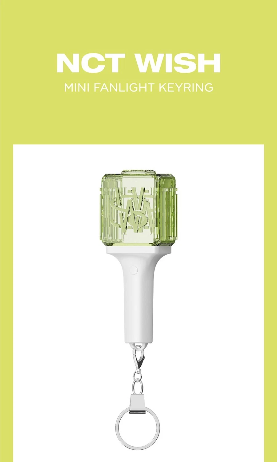 NCT WISH OFFICIAL MINI FANLIGHT KEY RING VER.2.0/LIGHT STICK MD
