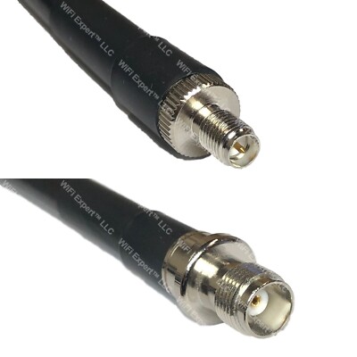 RFC400UF RP-SMA FEMALE to TNC FEMALE Coaxial RF Cable USA-Ship Lot