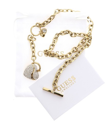 GUESS collana In My Heart Chain Necklace Yellow Gold - Foto 3 di 3