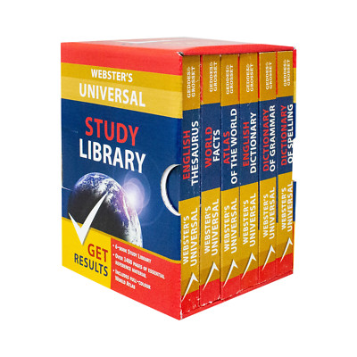 New Webster's Universal Study Library Box set of 6 - Spelling Dictionary Grammar