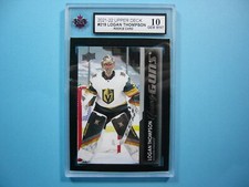 2021/22 UPPER DECK YOUNG GUNS HOCKEY CARD #219 LOGAN THOMPSON ROOKIE RC KSA 10
