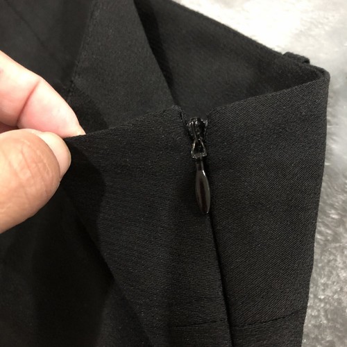 Miss Shop Women's Maxi Pencil Skirt Size 10 Black Lined Slit Career Work EUC - Picture 5 of 14