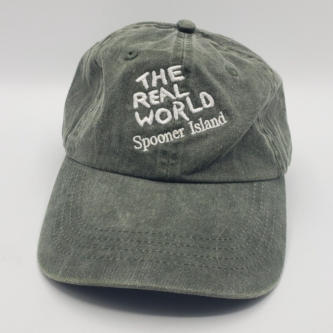 Port & Company Baseball Cap Unisex Onesize Green The Real World Spooner Island