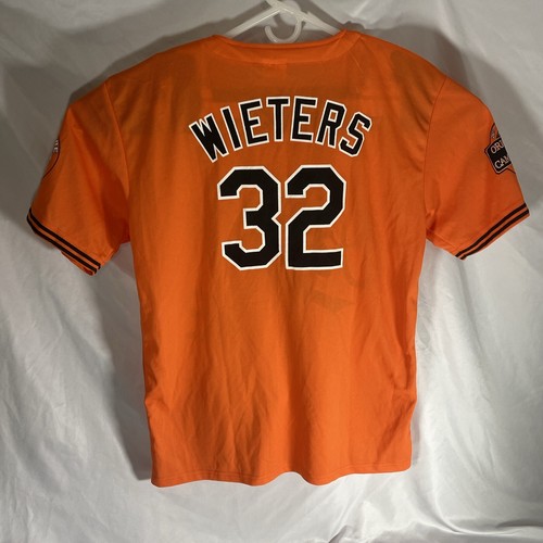 Camiseta deportiva promocional Matt Wieters para hombre extra grande parche bandera de los Baltimore Orioles Maryland - Imagen 5 de 5