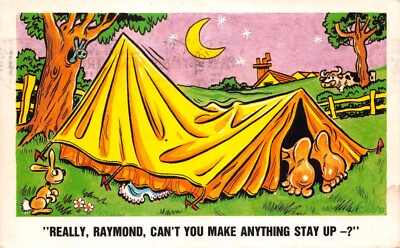 PEDRO COMIC POSTKARTE CAMPING NR 261 GEBRAUCHT GUT PLUS
