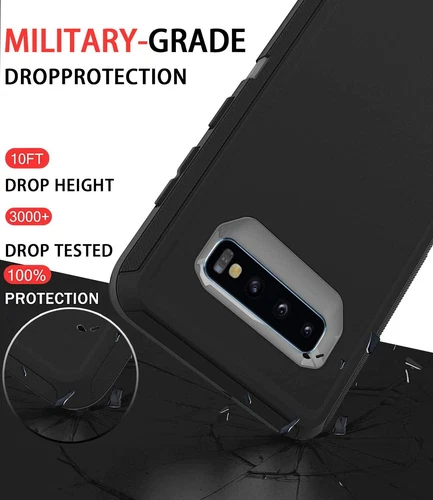 Funda protectora a prueba de golpes con clip para cinturón para Samsung Galaxy S10/S10 Plus/S10e - Imagen 7 de 15