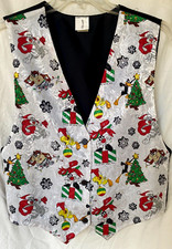 VTG 90s..LOONEY TUNES..CHRISTMAS..VEST..MEN M/L
