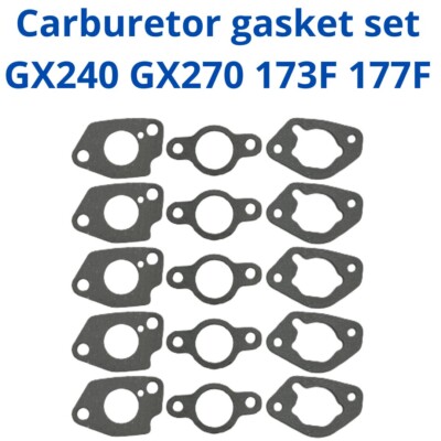Carburetor Gasket Kit Set 301cc GX240 GX270 Honda Clones 173F 177F