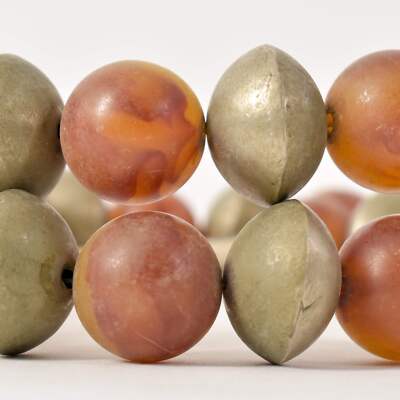 Metal and Resin Beads Ethiopia 33 Inch