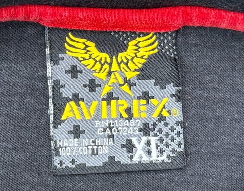 Avirex Vtg Men's Rhinestone Indian Chief Image Short Sleeve T-Shirt Size XL - Picture 5 of 10
