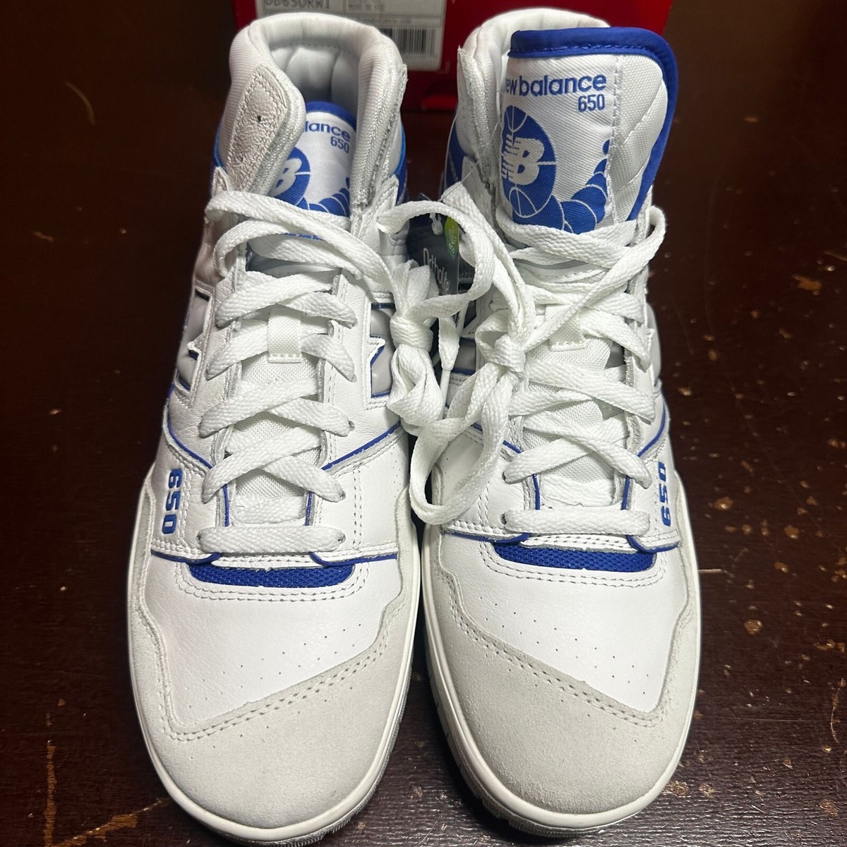 New Balance Mens White BB650RWI LifeStyle Low Top Basketball