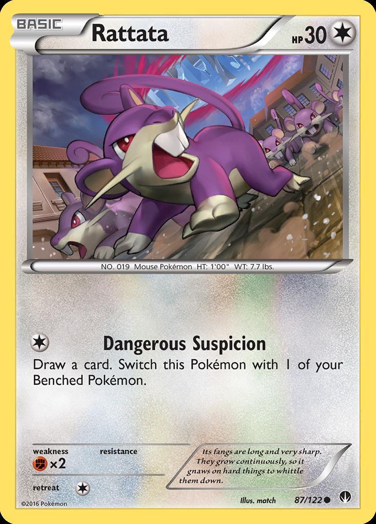 Pokemon Rattata (87/124) BREAKpoint LP