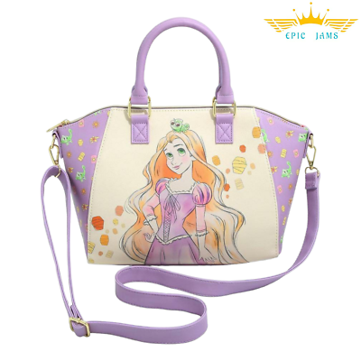 Loungefly Disney Tangled Rapunzel Pascal Satchel Bag New