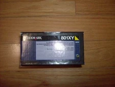 GENUINE LEXMARK EXTRA HIGH YIELD YELLOW TONER CARTRIDGE 801XY CX510 FACTORY SEAL