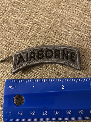 AIRBORNE TAB Arc ACU Tactical Hook Loop US Army Patch Rocker Tab ...