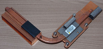 HP Compaq 6510b CPU Kupfer Kühler Cooper Heatsink ohne Lüfter Without Fan