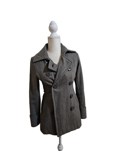 24AW Her lip to Proust Wool-Blend Melton Pea Coat Size S White